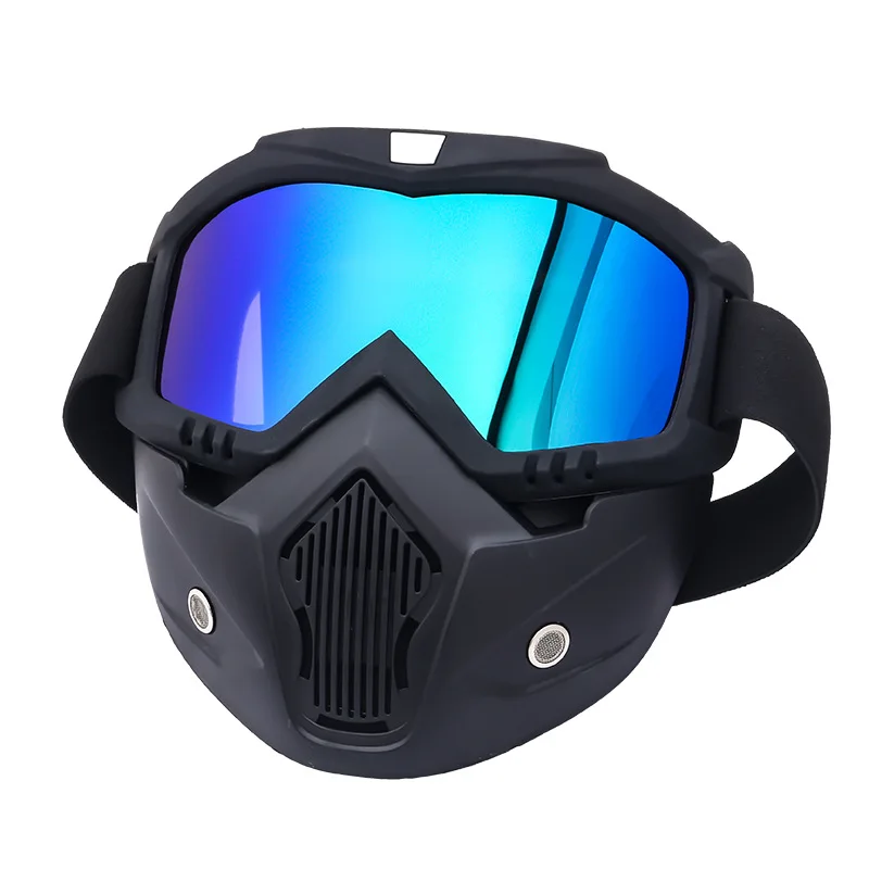 Vintage Windproof Riding Goggles with Anti Fog Mask Off Road Motorcycle Helmet Winter Warm Retro Style Premium Eyewear​