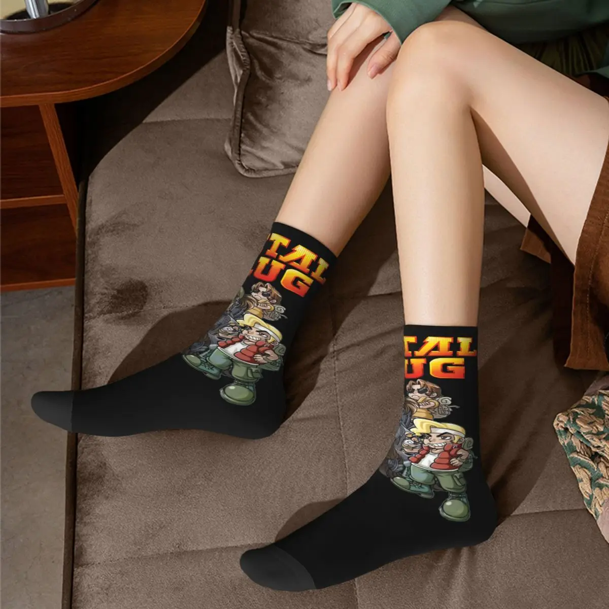 Mode Metall Slug Team Gemütliche Socken Zubehör Alle Saison Klassische Spiel Baumwolle Lange Socken Schweiß Absorbieren Überraschung Geschenk für Unisex