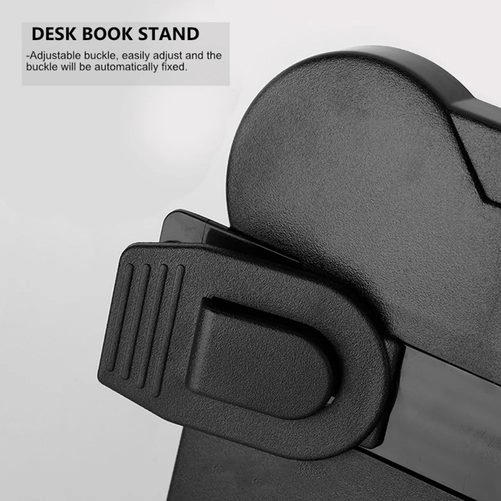 

Подставка для книг из прочного АБС-пластика, 1 шт., настольный держатель для книг для студентов, подставка для чтения с регулируемой застежкой и нескользящим основанием