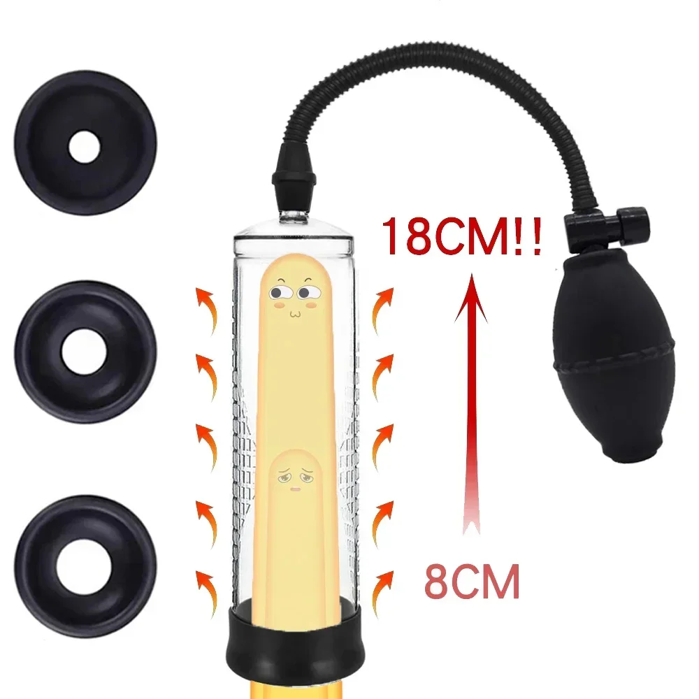 فعالة مضخة القضيب توسيع فراغ ديك موسع الرجال لعبة الجنس زيادة طول المكبر الذكور قطار المثيرة الكبار مثير المنتج #2