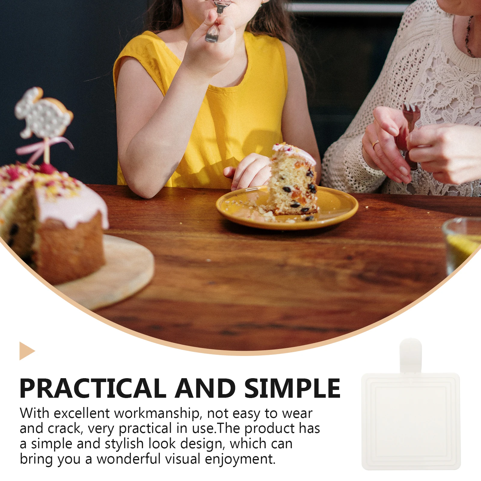 

100Pcs Mousse Trays Smooth Sanded Edges Cake Display Bases Dessert Plates Multipurpose Baking Accessories Cake Boards