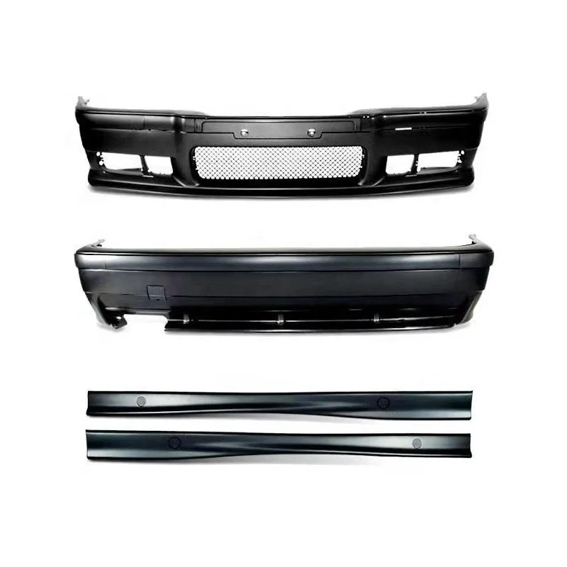 

For BMW E36 M3 Style Body Kit 1990-1998 Used Condition Car Bumpers and Side Skirts Includes Front & Rear Bumper