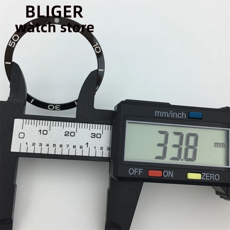 BLIGER Greenwich tipe 39.5mm Bezel jam tangan aluminium kualitas tinggi dua warna sisipan Bezel untuk bagian casing jam 40mm