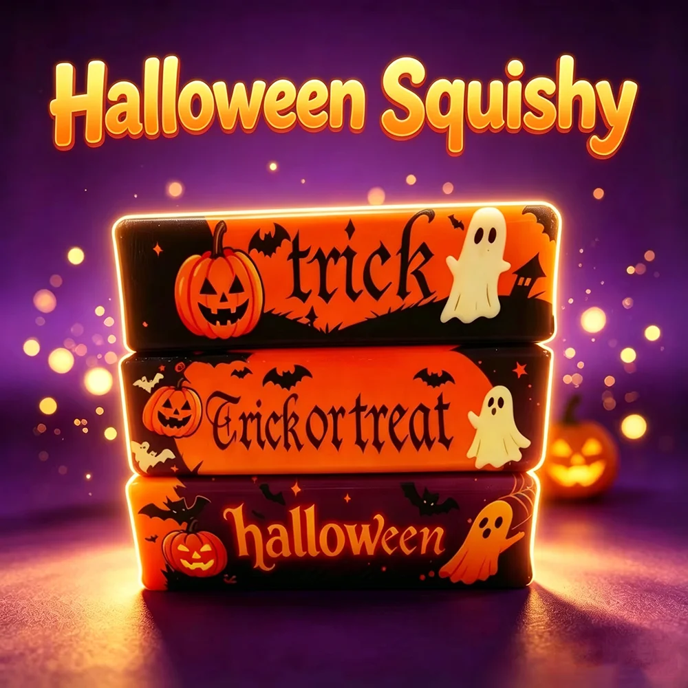 Halloween Special Edition Squishy Anti-Stress Toy Simulated Butter Stress-Relieving Fidget Squishy Ball Relaxing Gift Party