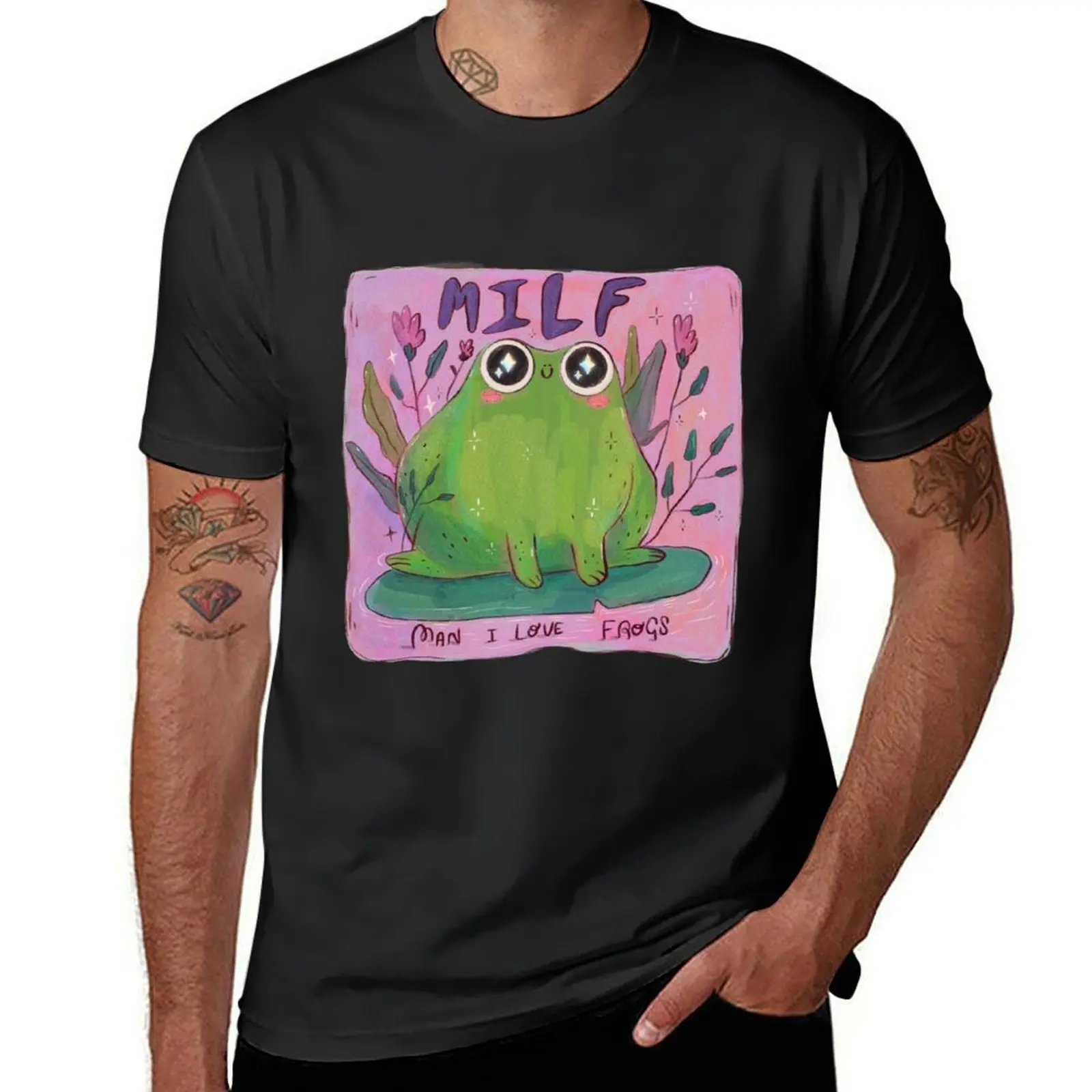 

Man I Love Frogs T-Shirt vintage oversized customs t shirt for men