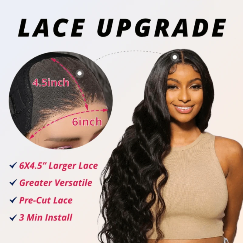 Julia Hair Wear Go 6x4,5 vor geschnittene Spitze schnell einfach verworrene lockige 33b rotbraun mit atmungsaktiver Kappe Luft Perücke vor gezupft Haaransatz