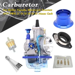 PWK 21 24 26 28 30 32 34mm Carburetor Universal Mortorcycle Racing Carb for 2T 4T Engine Scooter Motorcycle ATV Quad Pit Bike