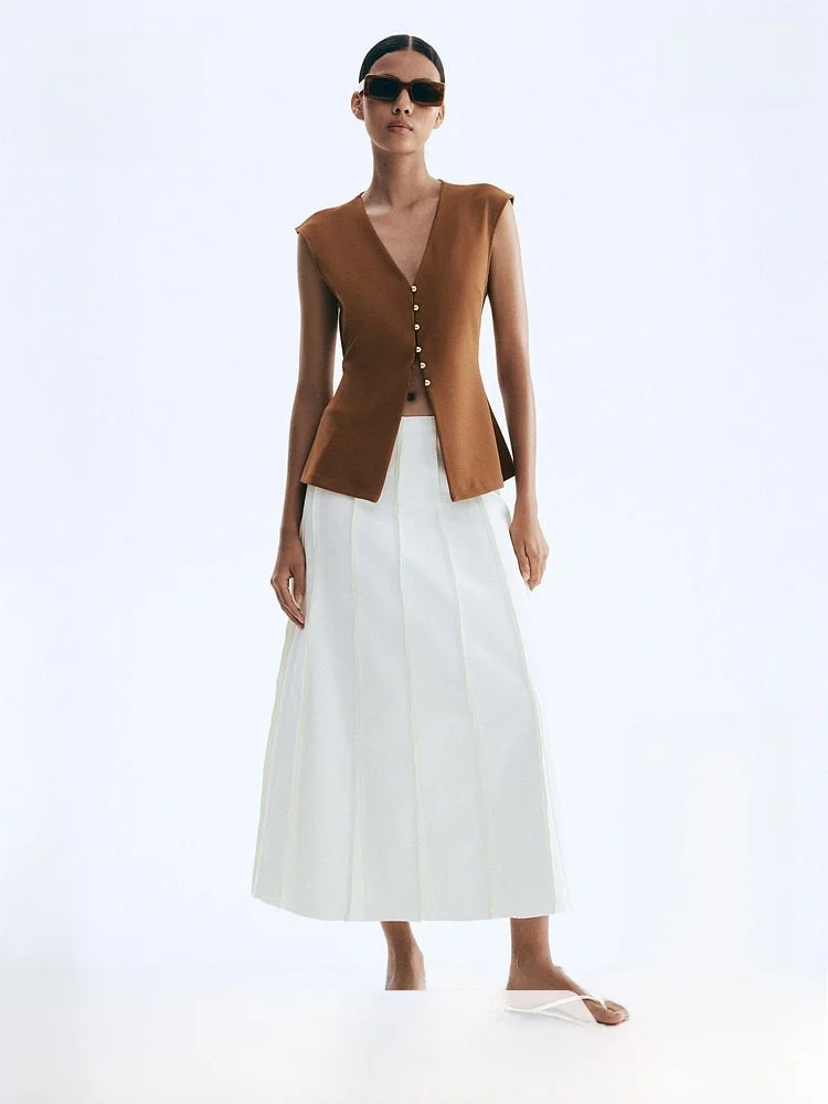 

H&M Women's Winter Double-Sided Cloth Vest 29985 Polyester Fiber 95% Polyurethane Elastic Fiber (Spandex) 5%