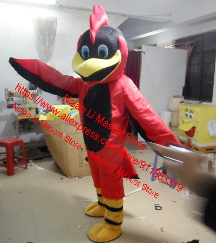 Hot Selling EVA Material Helmet Red Eagle Mascot Costume Cartoon Set Birthday Party Role-Playing Game Adult Size 898