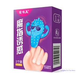 Clitoris G Spot Stimulator Finger Sleeves Vagina Sex Toys For Woman Masturbator reusable condom Finger Massage Vibrator Sex Shop