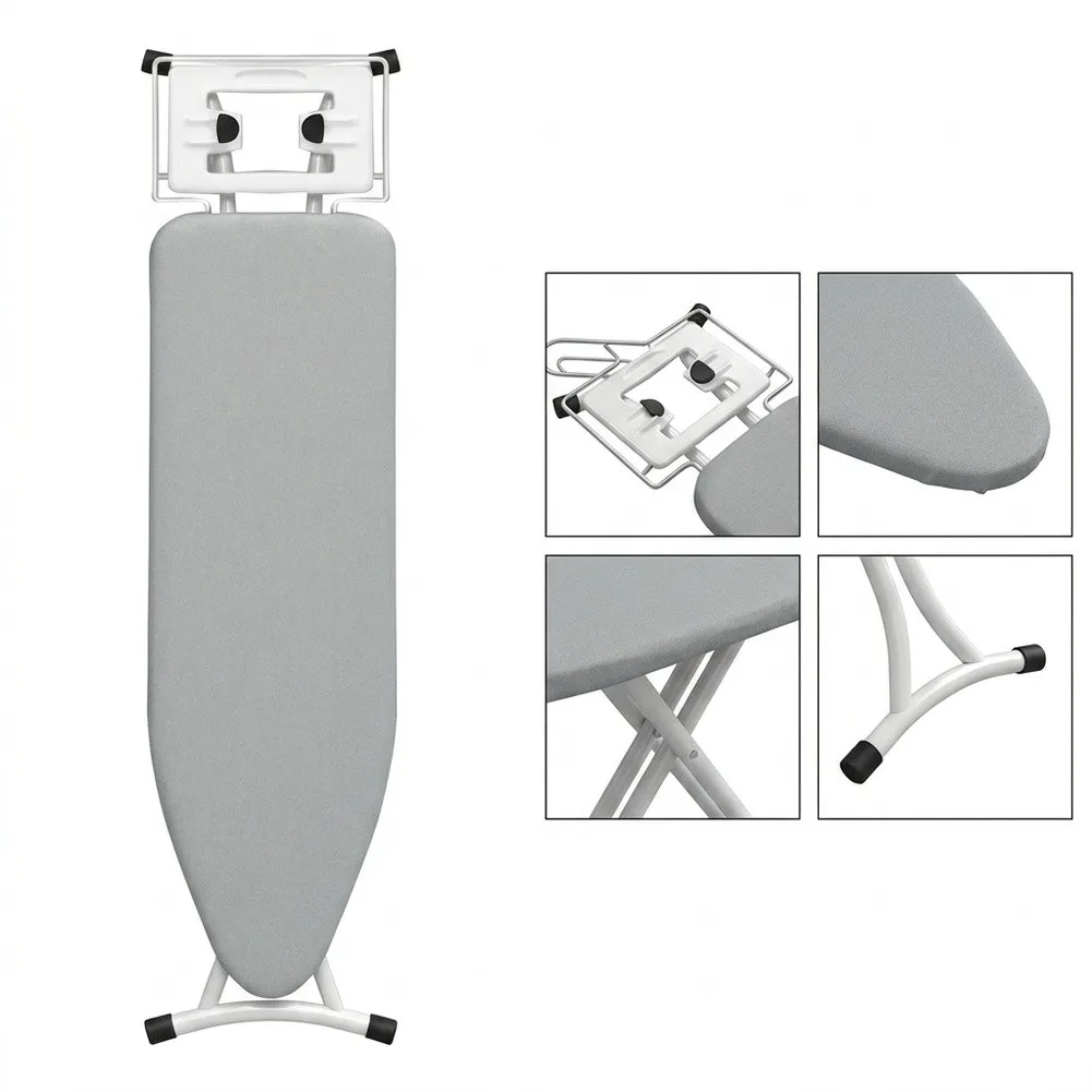 Heat Resistant Ironing Board Cover With Drawstring, Non-Stick Scorch Proof= Pad For Smooth Fast Ironing, Thick Cotton Cushion=