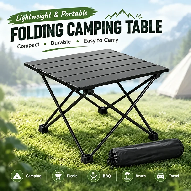 Outdoor Camping Cooking Table - Mesa de Camping Portátil e Leve,