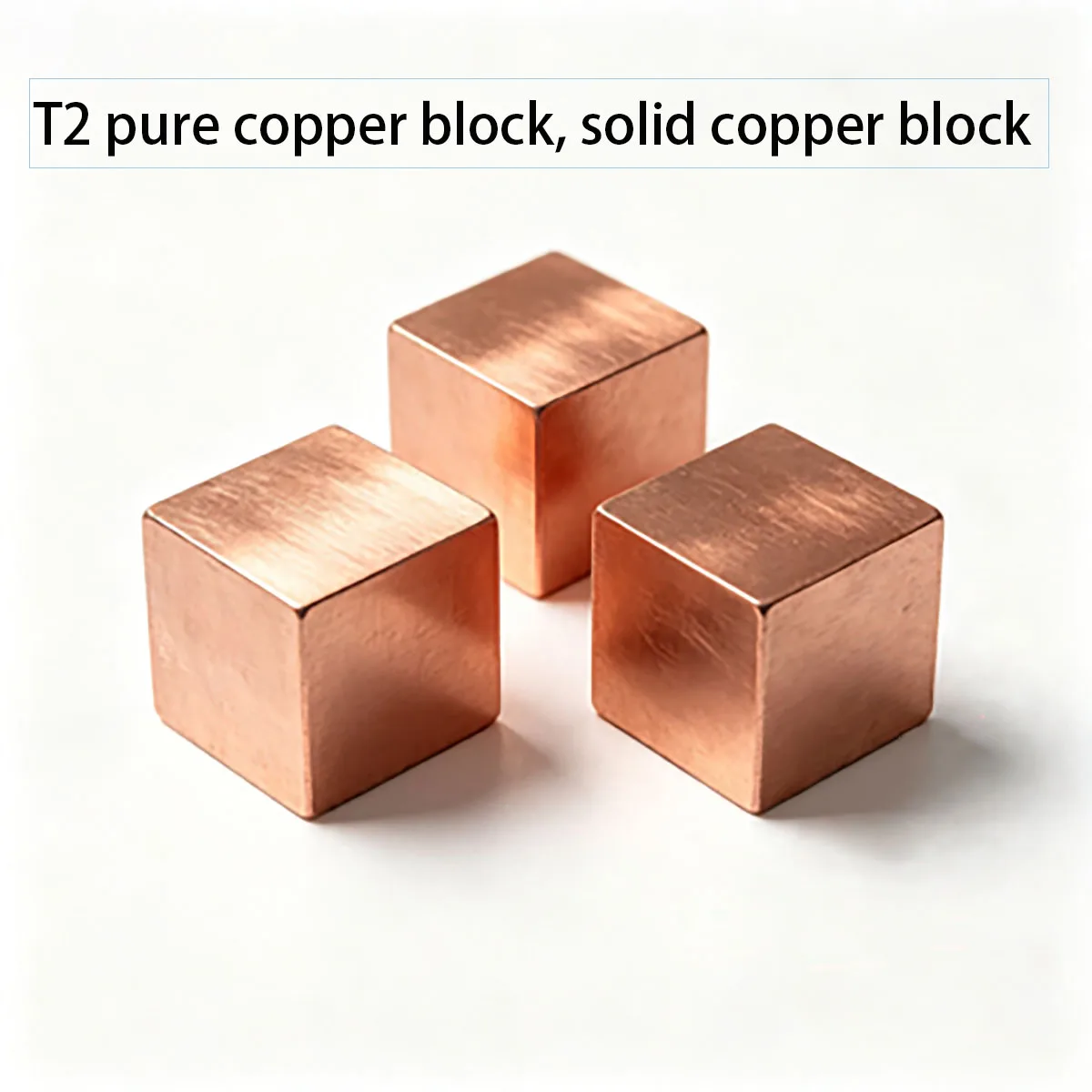 T2 Pure Copper Square Bar Block Heat Sink Electrode Copper Rod 10-60mm