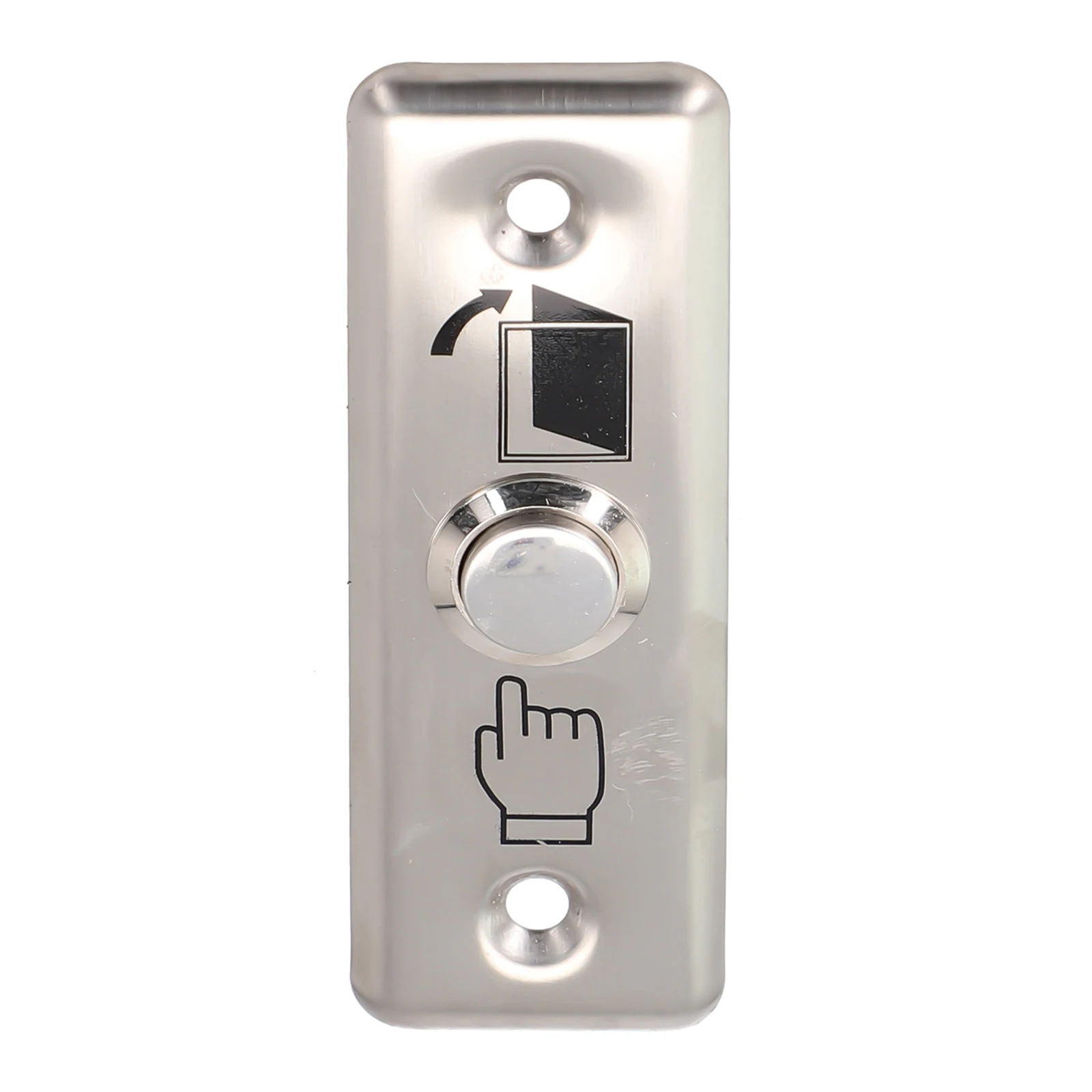 Slender Stainless Steel Push Button for Access Control Door Switch Use with NC/COM Contacts Rated 3A at 36V DC Operating Voltage