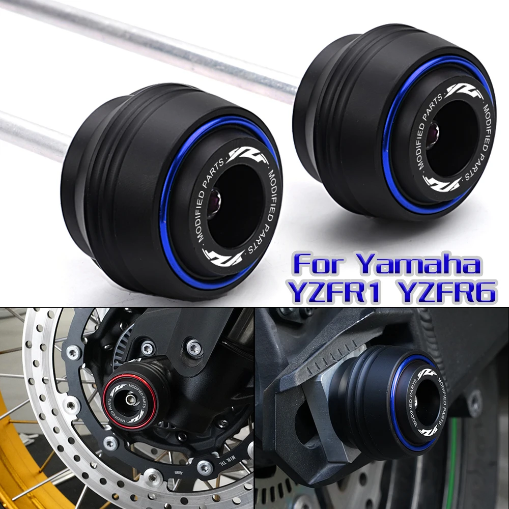 Per Yamaha YZF-R1 YZF-R6 YZFR1M YZFR6 YZF R1 R6 1998-2023 2024 Moto Asse Anteriore E Posteriore Forcella Crash Slider Ruota protezione