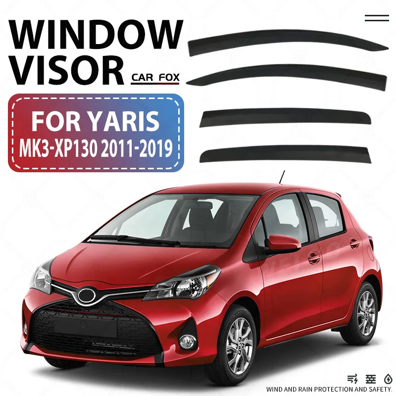 Suitable for Toyota Yaris Dazzling Rain and Rain Shield YARIS L  R Window visor