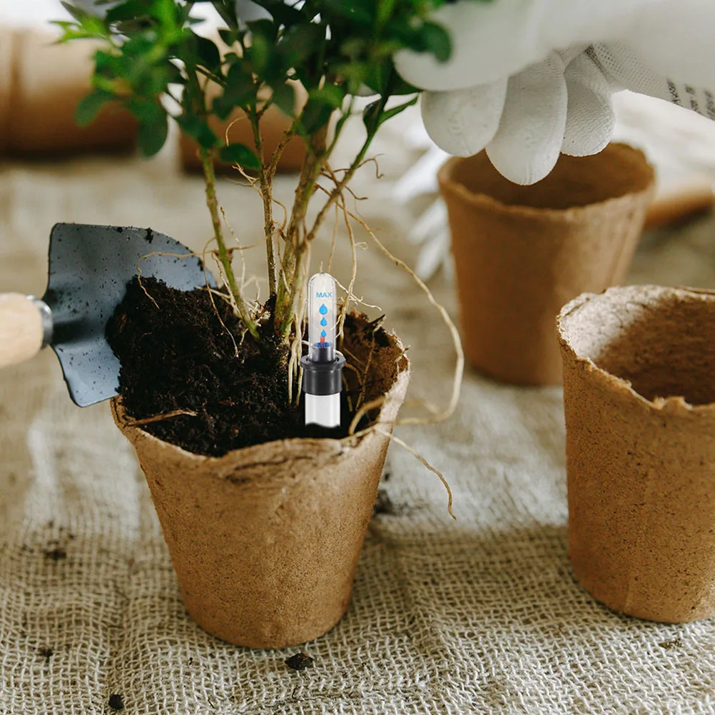 

4 Pcs Flower Pot Water Level Indicator Shortage Reminder Meter Display Flowerpot Plant Pots Indoor for Plants Plastic Bucket