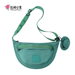 Prinses Bloem Wat Leuk Damestas Originele Crossbody Outdoor Lichtgewicht Nylon Knoedel Modetassen Voor Mannen Vrouwen Trend 2024