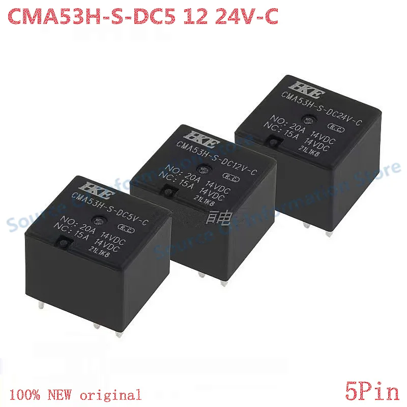 

5Pcs CMA53H-S-DC5/12/24V-C Automotive Relay 5-Pin
