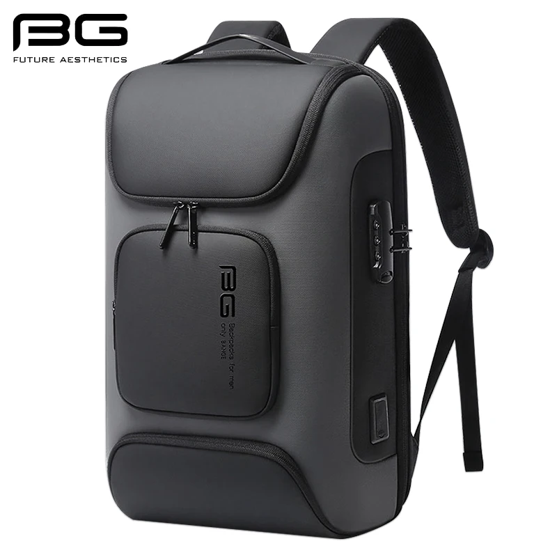 Multifuncional impermeável Laptop Mochila, Urban Mochila Negócios, Schoolbag, Maior Bolsa de Viagem, Carregamento USB, 15,6\