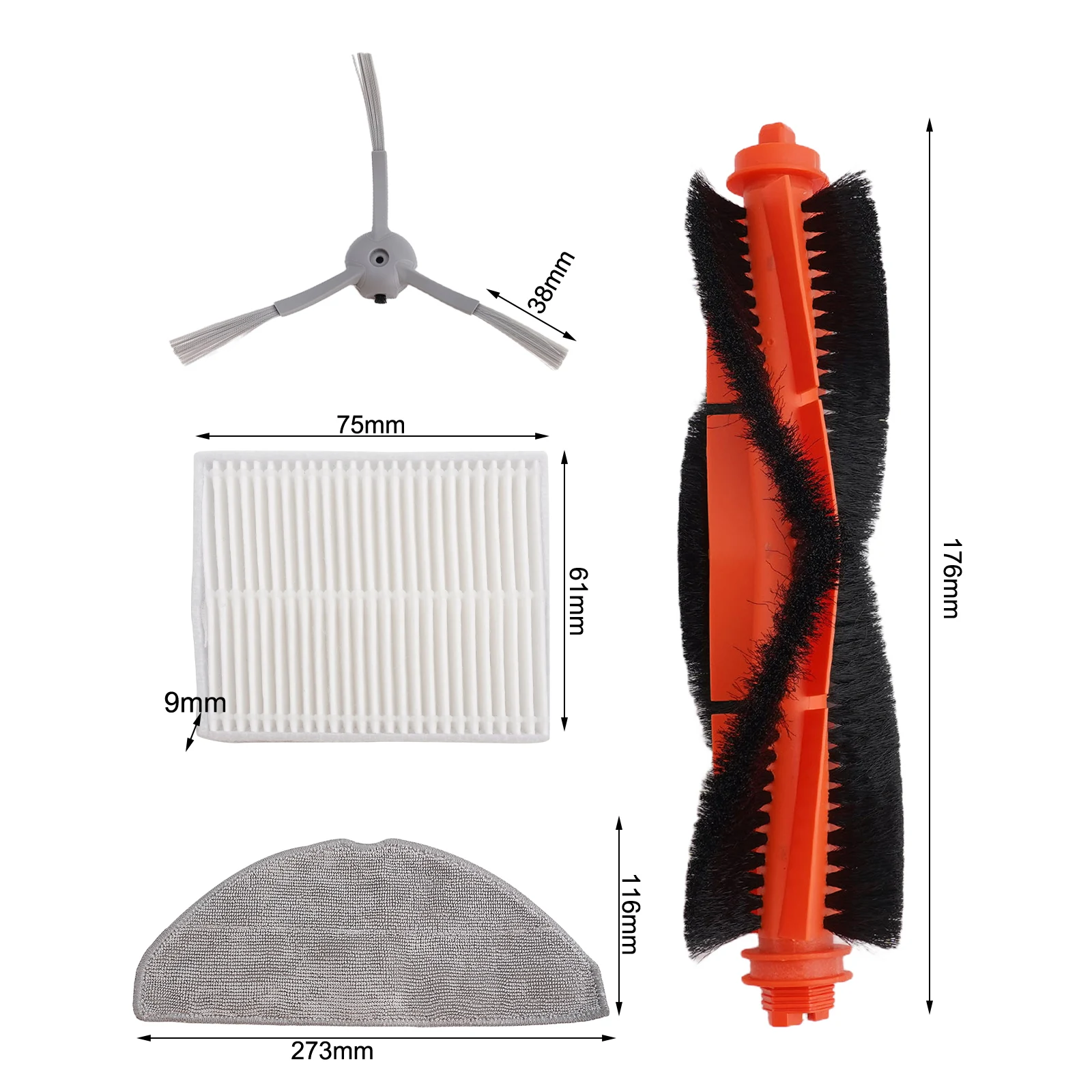 

Увеличение долголетия и производительность с комплектом деталей для робота-пылесоса Lubluelu, основная щетка, боковая щетка, фильтр, ткань для швабры