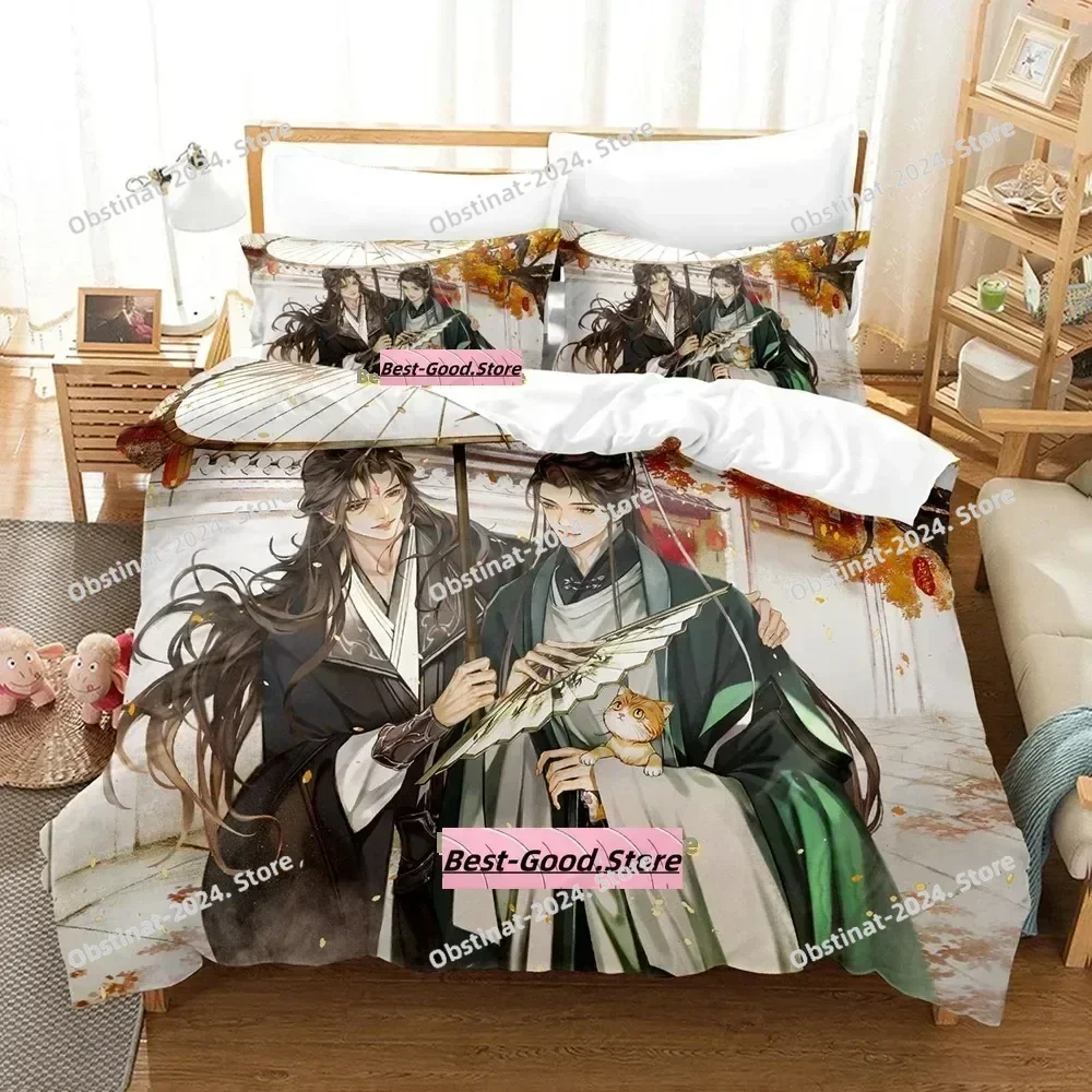 The Scum Villain's Self-Saving System Bedding Set Single Twin Full Queen King Size Bed Set Adult Kid Bedroom Duvetcover Sets