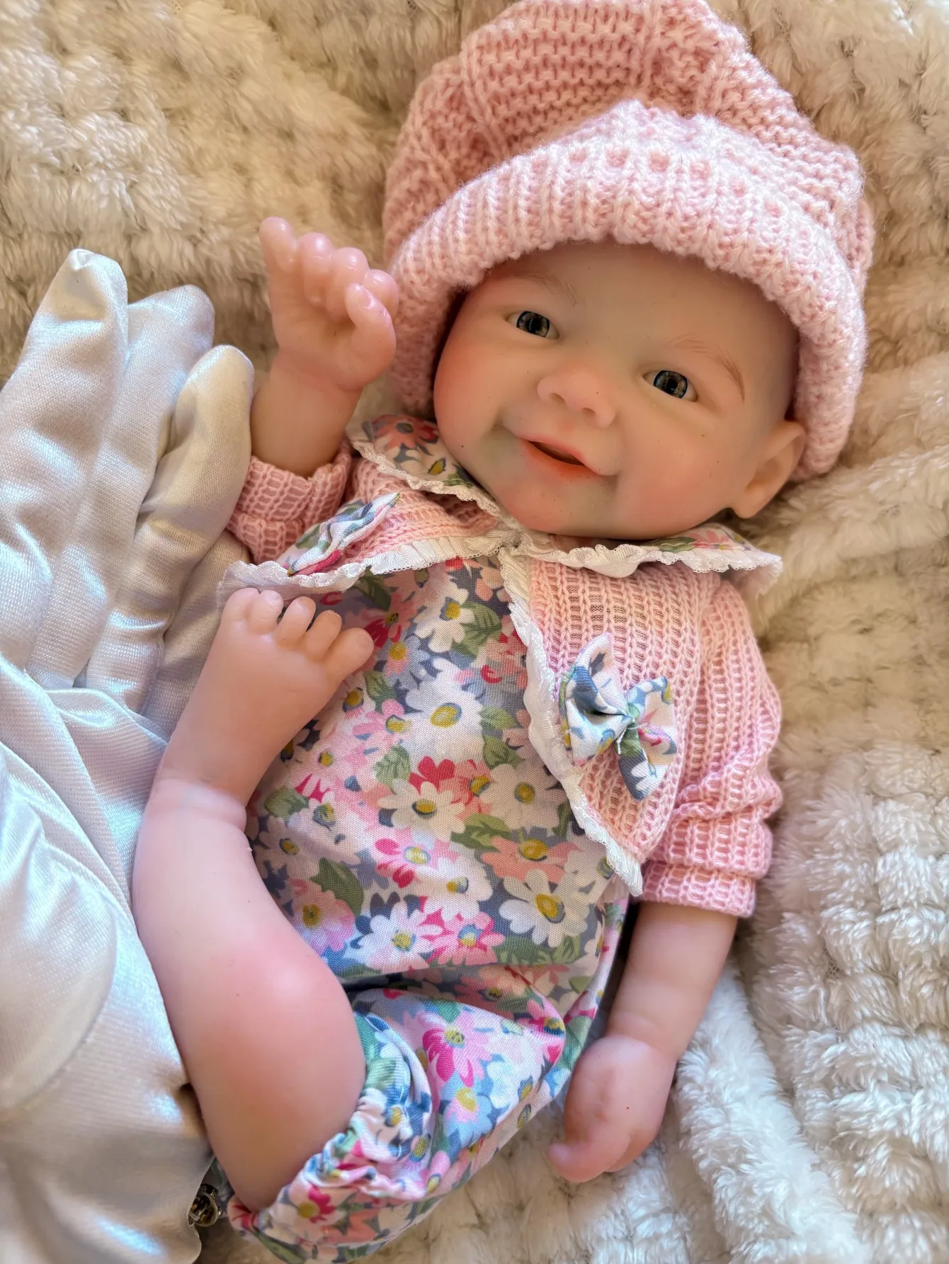 ตุ๊กตา AnjoDoll ชุด 2 ชุด/ตุ๊กตาซิลิโคนนุ่มแบบเปิดปากได้ ขนาด 13 นิ้ว ตุ๊กตาเด็กผู้หญิง Vivienne ตุ๊กตา Reborn ทาสี ตุ๊กตา Bebe ของเล่นตุ๊กตา Reborn ทำจากซิลิโคน