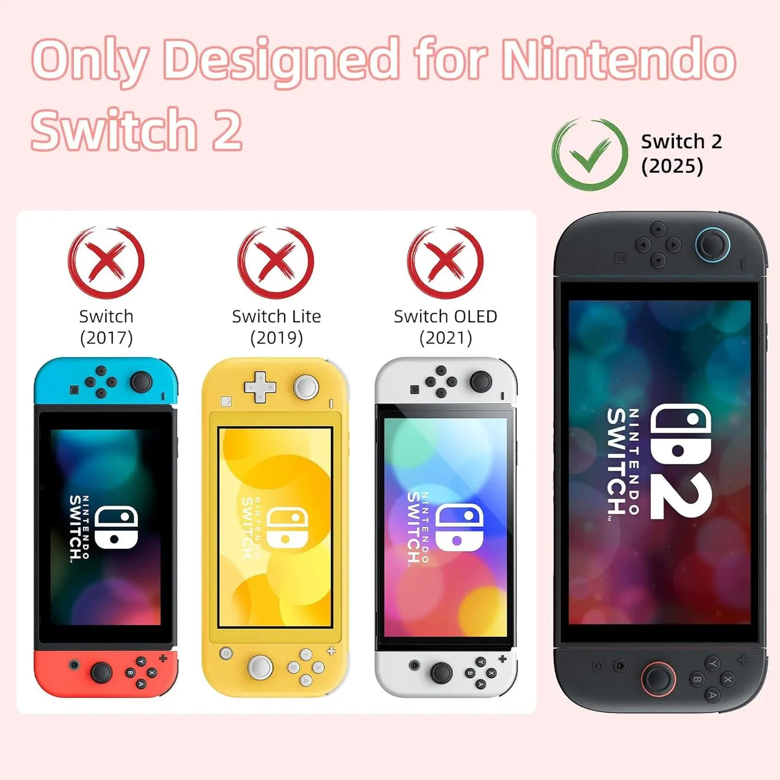 GeekShare Steamed Bun Rabbit Protective Shell kompatybilny z Switch 2, Kawaii Cartoon Dockable Case dla Switch 2 — zdjęcie produktu 2