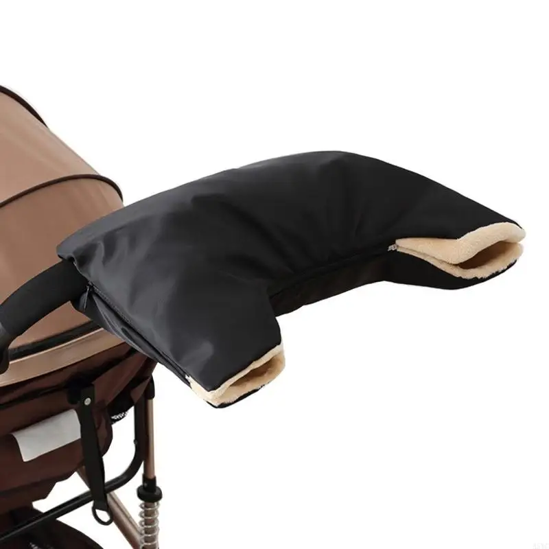 A5YC Pram Accessories Waterproof Baby Stroller Gloves Baby Stroller Hand Warmer Carriage Hand Muff Windproof Gloves Durable