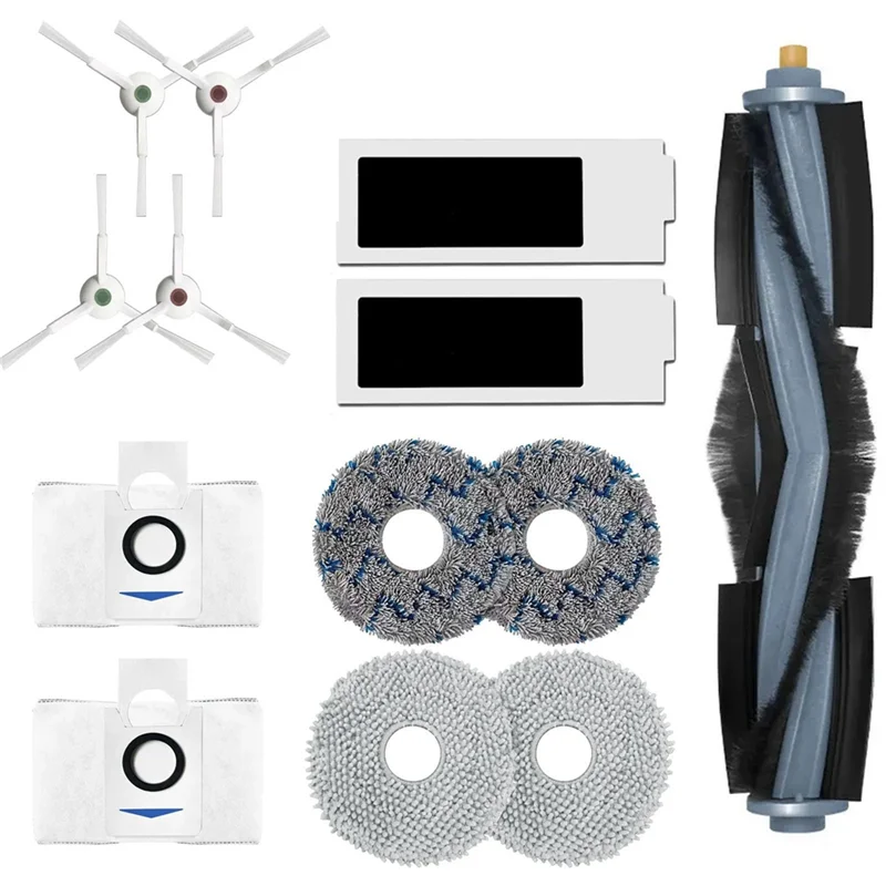 A94E-Aksesori Penyedot Debu untuk Ecovacs Deepot T20 Omni / T20 /T20 Max /T20 Pro, Sikat Utama, Filter Hepa, Kantong Debu