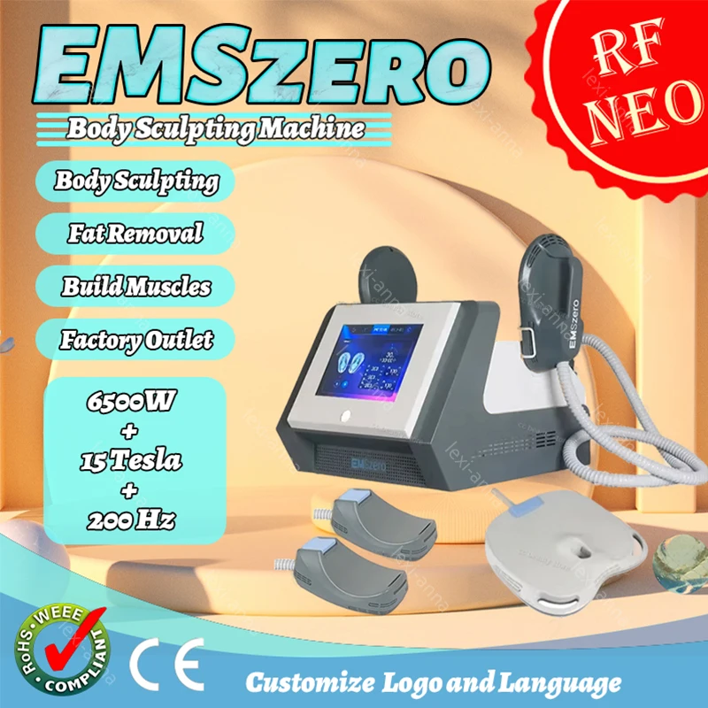 

Newest Build Muscle Emszero DLS-EMSLIM Weight Loss Machine 200HZ RF Body Modeling 6500W 15tesla Weight Loss Instrument