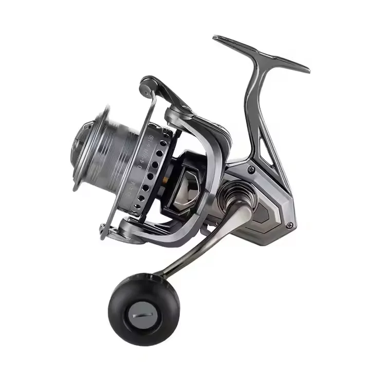 

Долговечная металлическая левая спиннинговая рыболовная катушка с высокоскоростным передаточным числом 4,6:1, для ловли на пляже в океане
