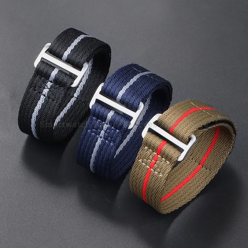 20 มม.22 มม.สายนาฬิกาไนลอนสําหรับ Tudor ทหารกีฬาสายรัดข้อมือสําหรับ Seiko สร้อยข้อมือผู้ชายผู้หญิงเปลี่ยนผ้าใบนาฬิกา