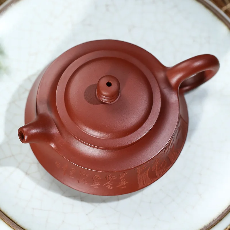 Tea Pot Wholesale Yixing Original Ore Dahongpao Purple Clay Zhoupan 150Ml Small Tea Pot Online Store Dropshipping
