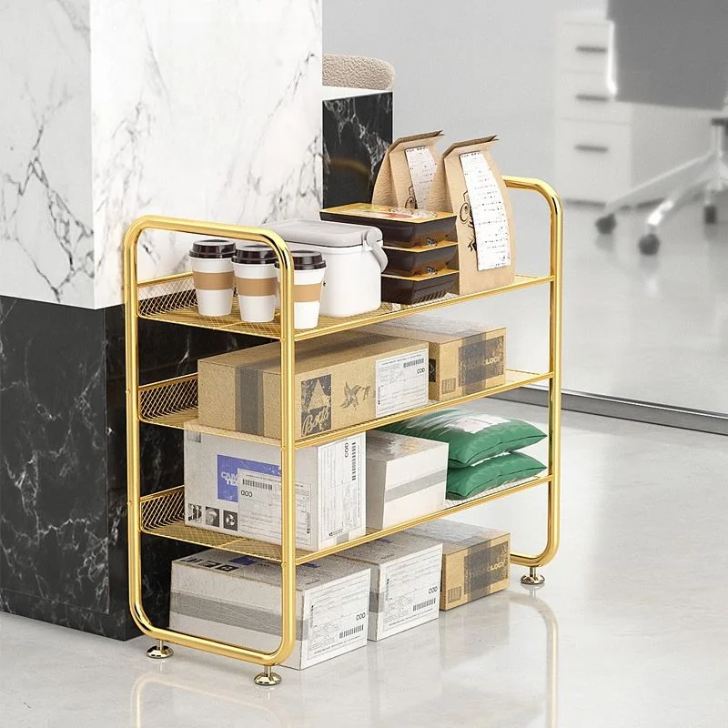 

Kitchen Storage Rack Multi-Layer Takeout Shelf Company Front Desk Printer Corridor Organizer PAMPAS Brand Cream Style