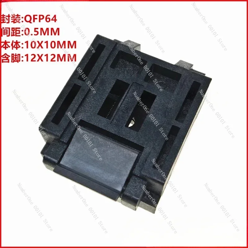 Original imported IC burning seat, test seat QFP64 TFQP64 FPQ - 64-0.5 - 06 programming seat