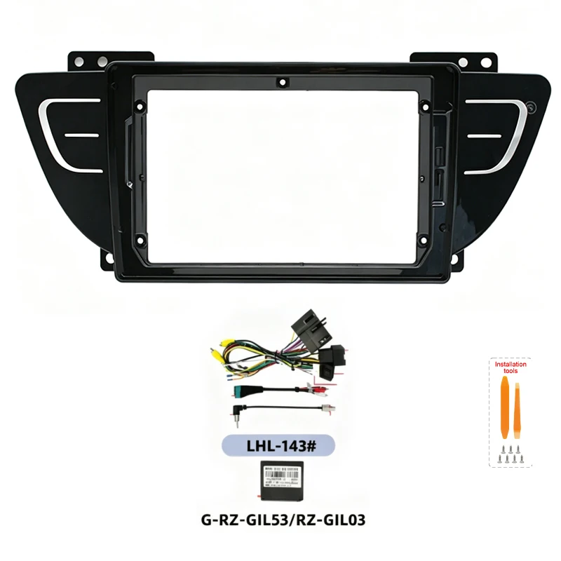 9 Inch Car Radio Fascia Frame For Geely Boyue Atlas 2016-2020 Dashboard Panel Trim Bezel Dash Mount Kit