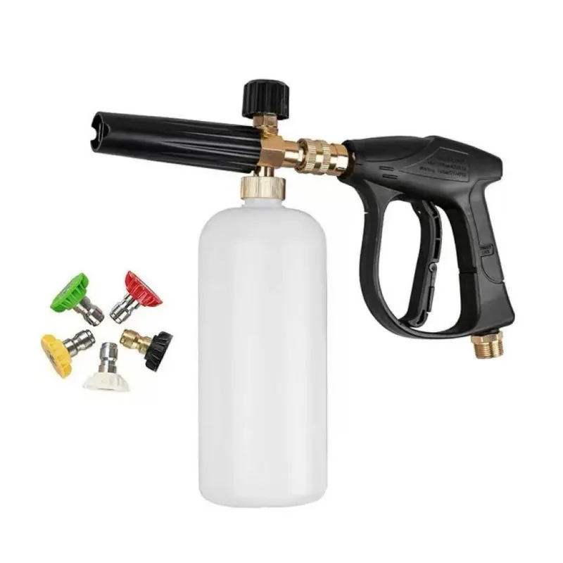 1L Car Cleaning Foam Gun 1/4 Quick Connector Adjustable High Pressure Water Gun Car Wash Pressure Washers Soap Foam Generator