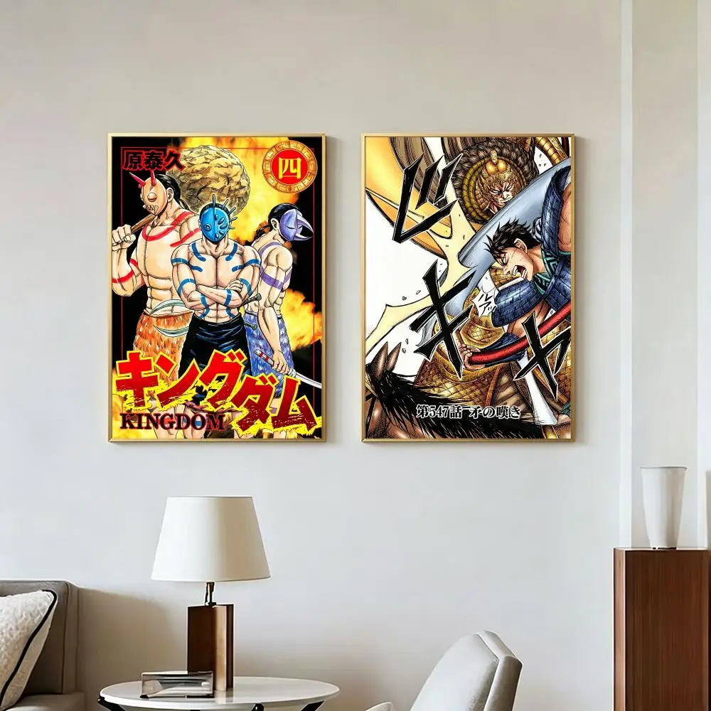 Character Popular K-Shin Kingdom Poster Peel And Stick Wall Art Self Adhesive PP Waterproof Wall Decor Living Room Bedroom Gift
