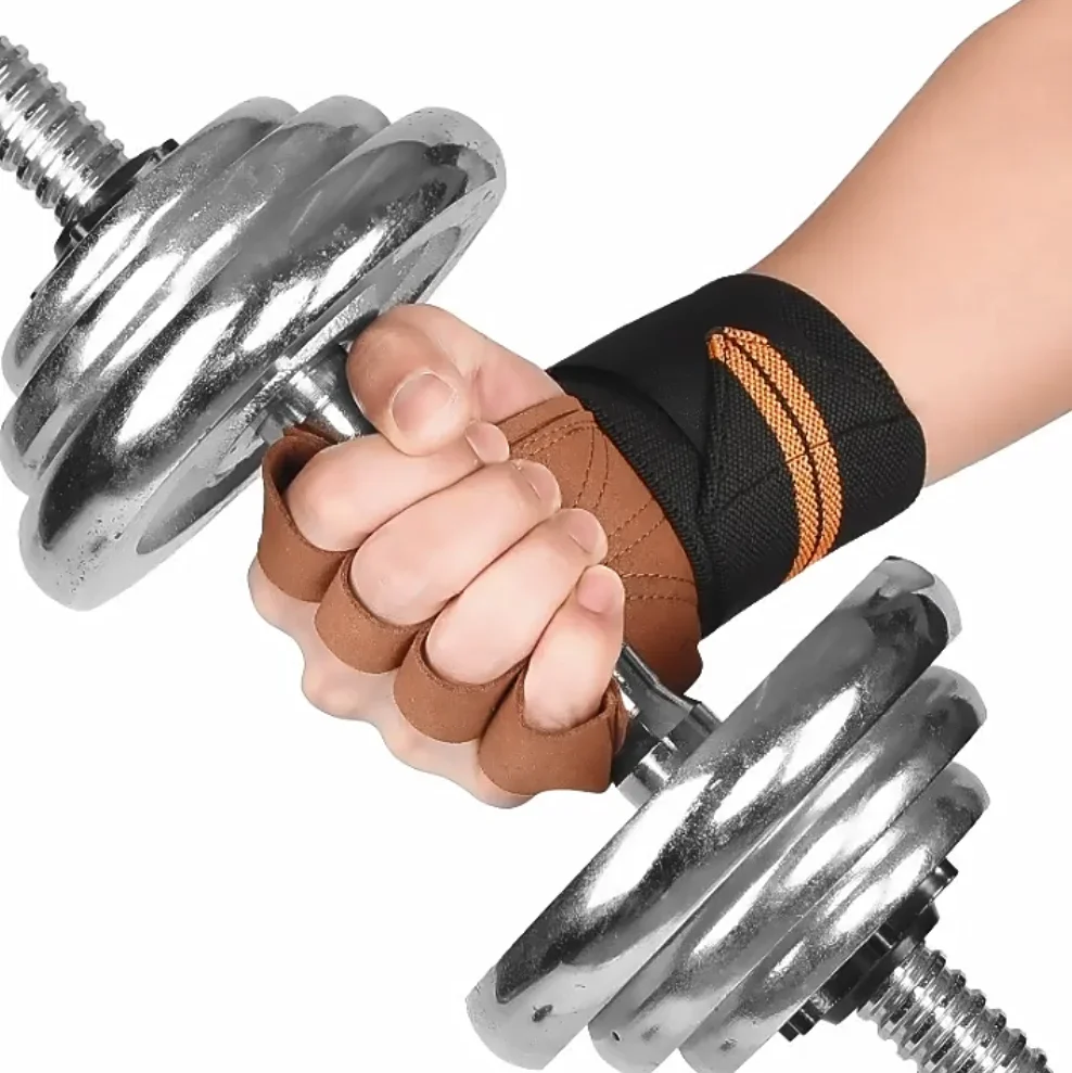 Fitness Gloves Horizontal Bars for Back Training Grip Strength for Men and Women Palm and Wrist Protection Auxiliary Straps