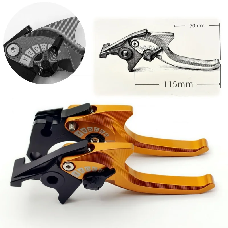 

New CNC brake handle For Triumph ROCKET III 2004-07 ROCKET III CLASSIC 2007-10 Handle clutch short brake lever motorcycle parts