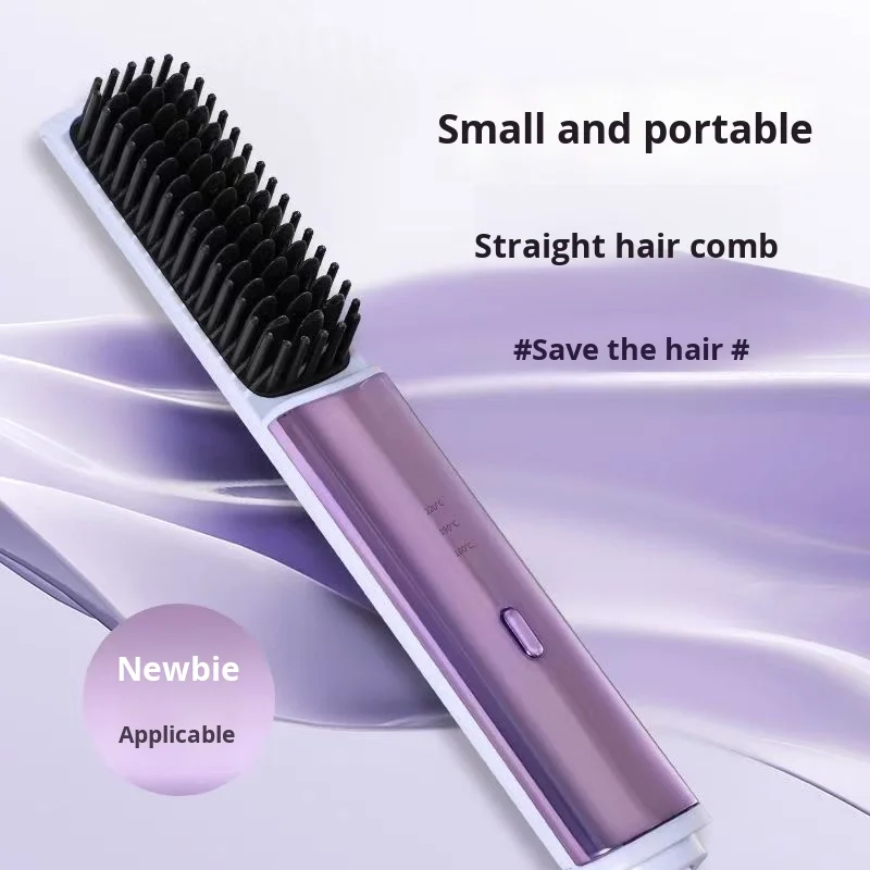 

Portable Electric Hair Straightening Comb Mini Brush for Fluffy Straight Hair Smoothing Household Electrical Appliance