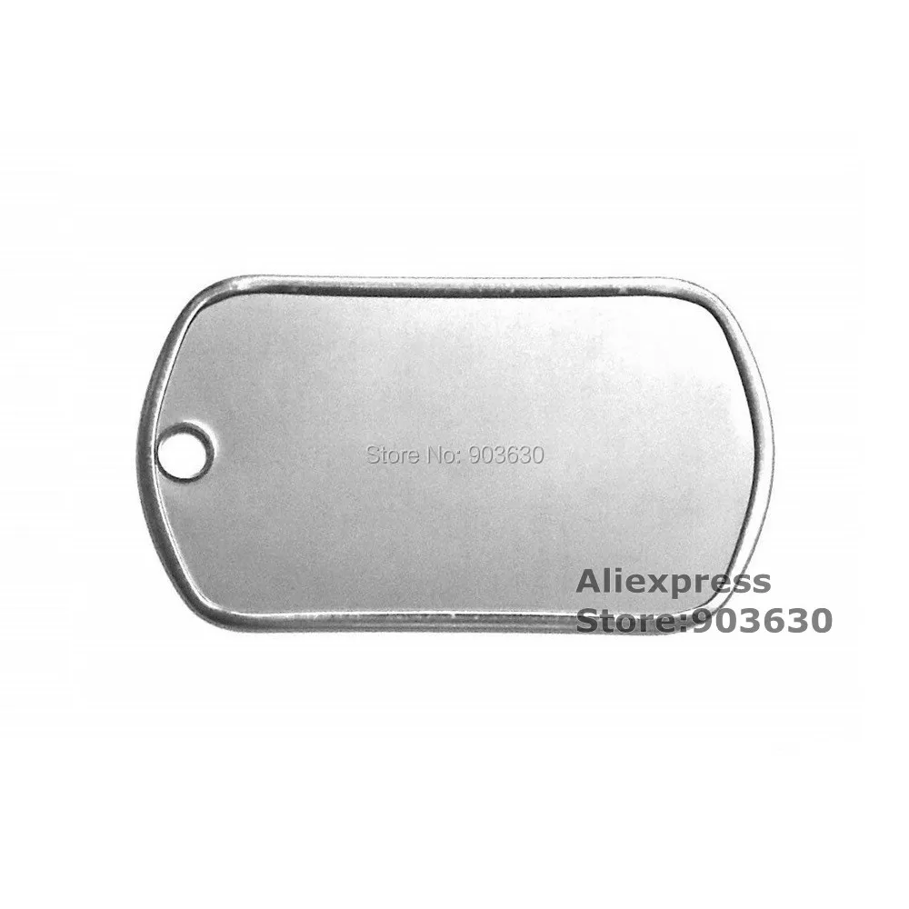 

Free Shiping 1 Pack=100pcs Blank Dog Pet Tags Stainless Steel 50mm*28mm*0.4mm thickness