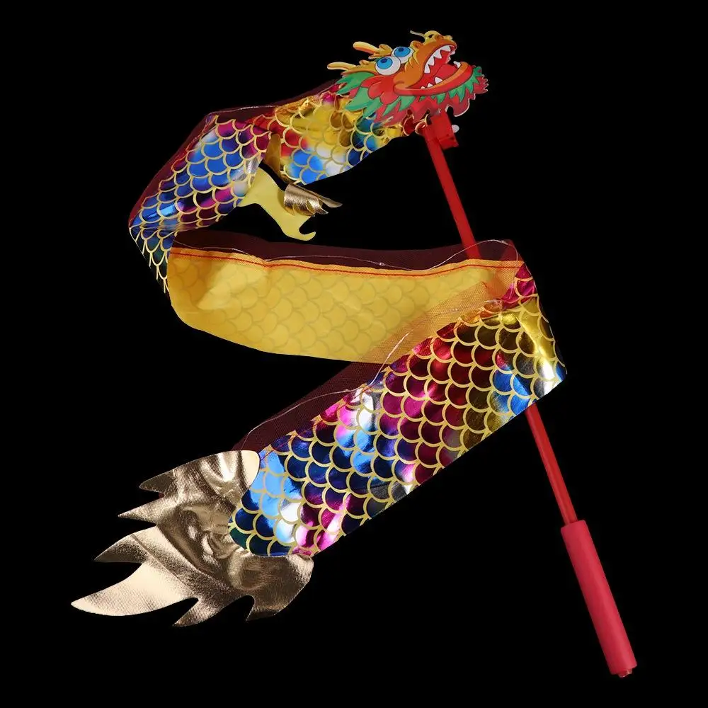 Chinese Style Luminous Dragon Dance Lantern Cute Lucky Dragon Ribbon Dance Lantern 1M/2M Luminous Dragon Lantern