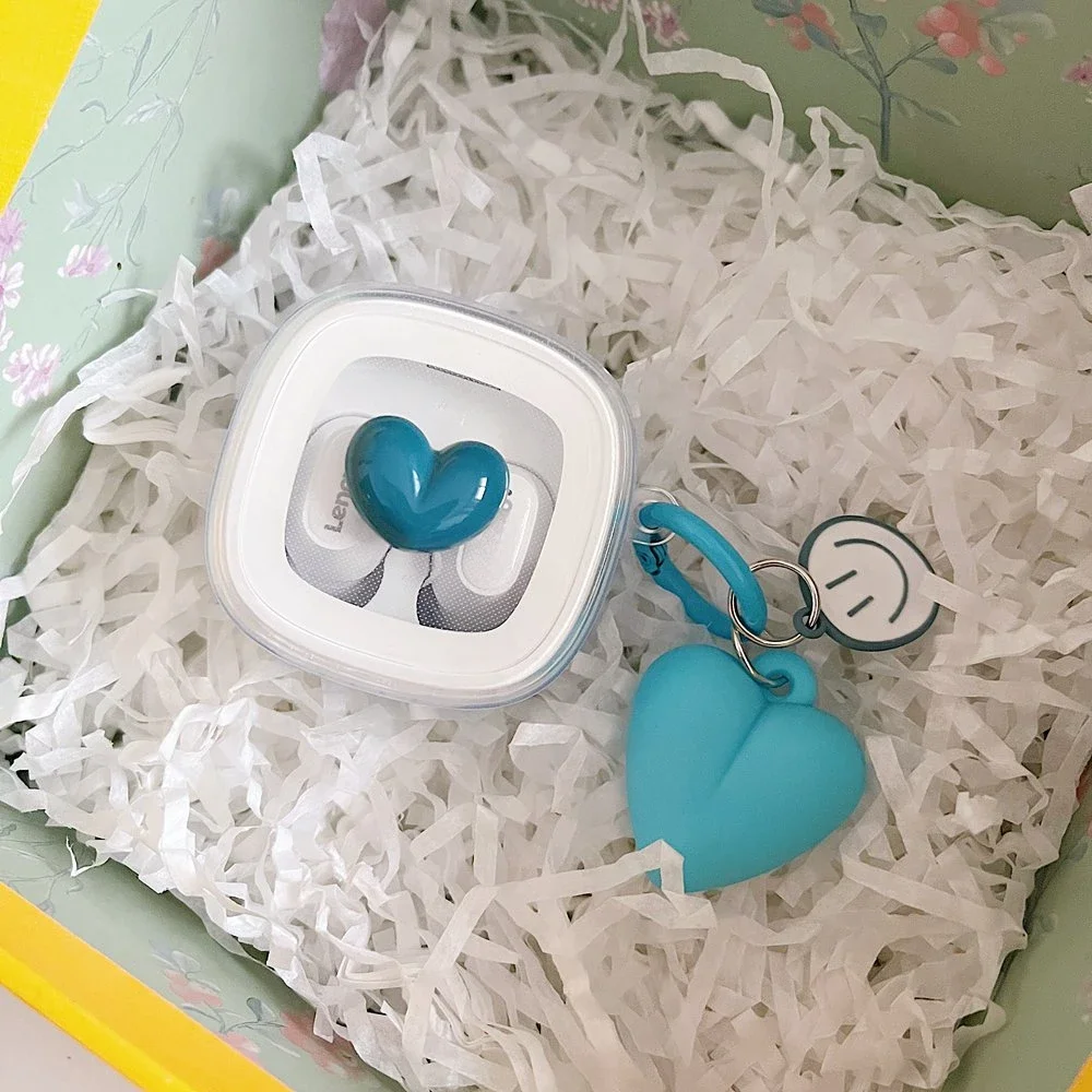 غطاء سماعات أذن سيليكون كرتوني ، حقيبة ، نمط زهرة ، سلسلة مفاتيح ، لطيف ، شفاف ، XT62 ، موضة ، XT62