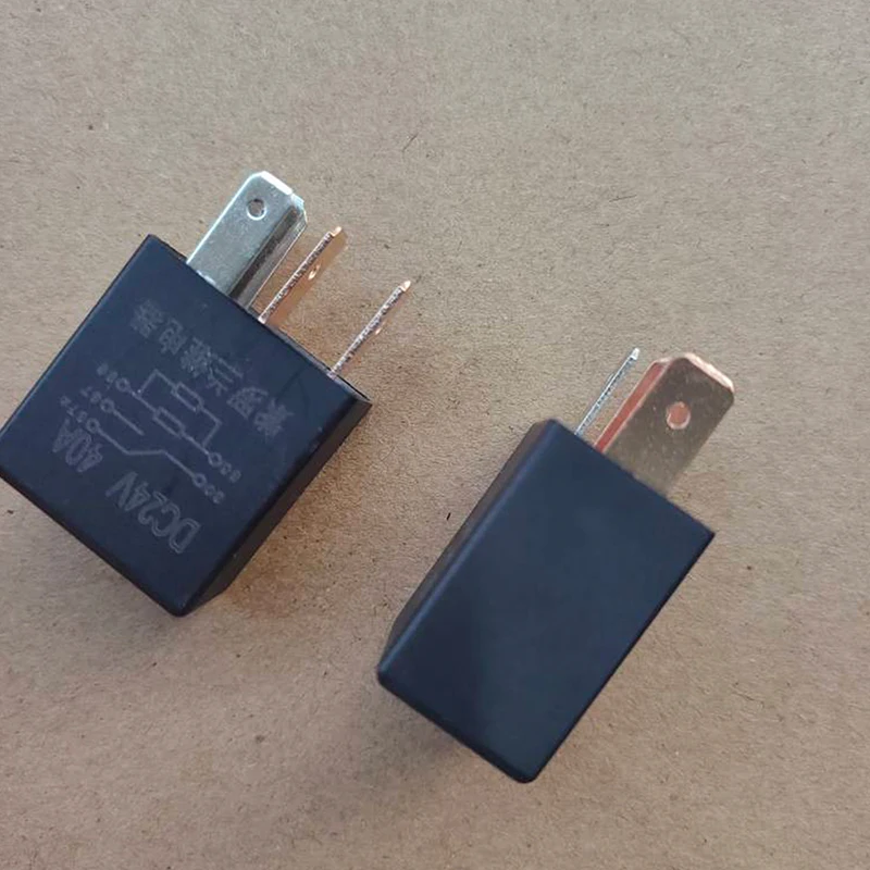 1Pc Car Truck Relay DC 24V 40A Rated Current 1NO 1NC SPDT 4/5 Pins Automotive Alarm Relay Automotive Parts.