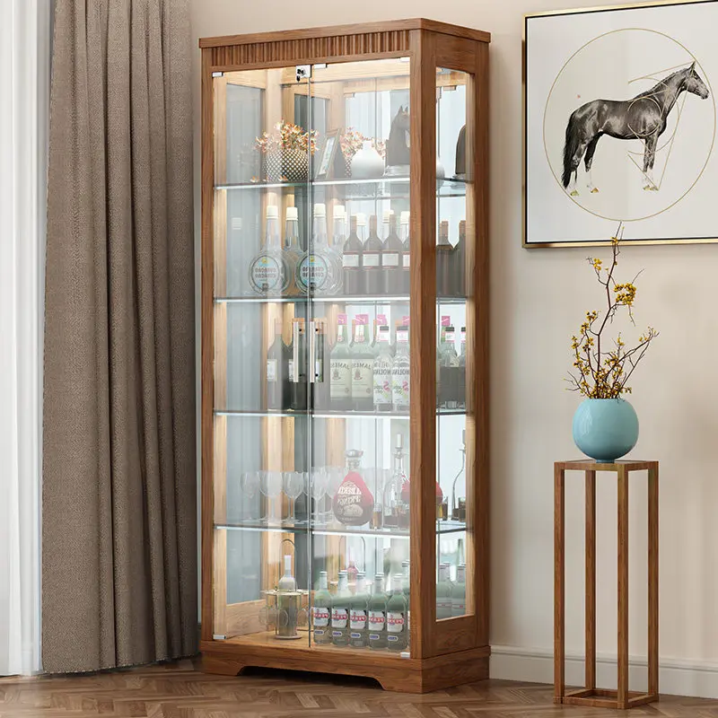 

Transparency Modern Wine Cabinet Creative Living Room Against Wine Cabinet Simple Chinese Bar Furniture Juomakaappi XY50JG