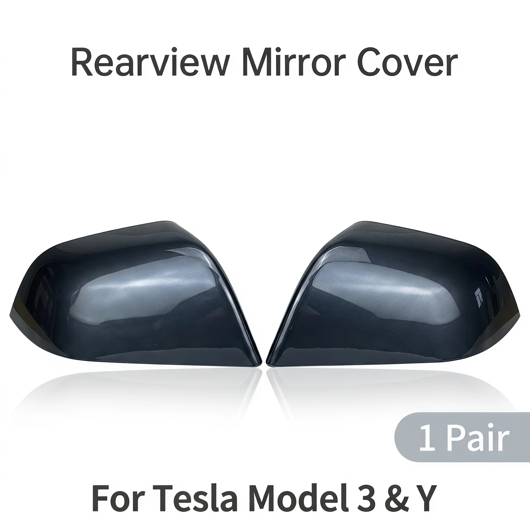 One Pair Caps For Tesla Model 3 Model Y 2017-2024 Highland Replace Rear View Mirror Cover Door Side Mirror Housiing Accessoires