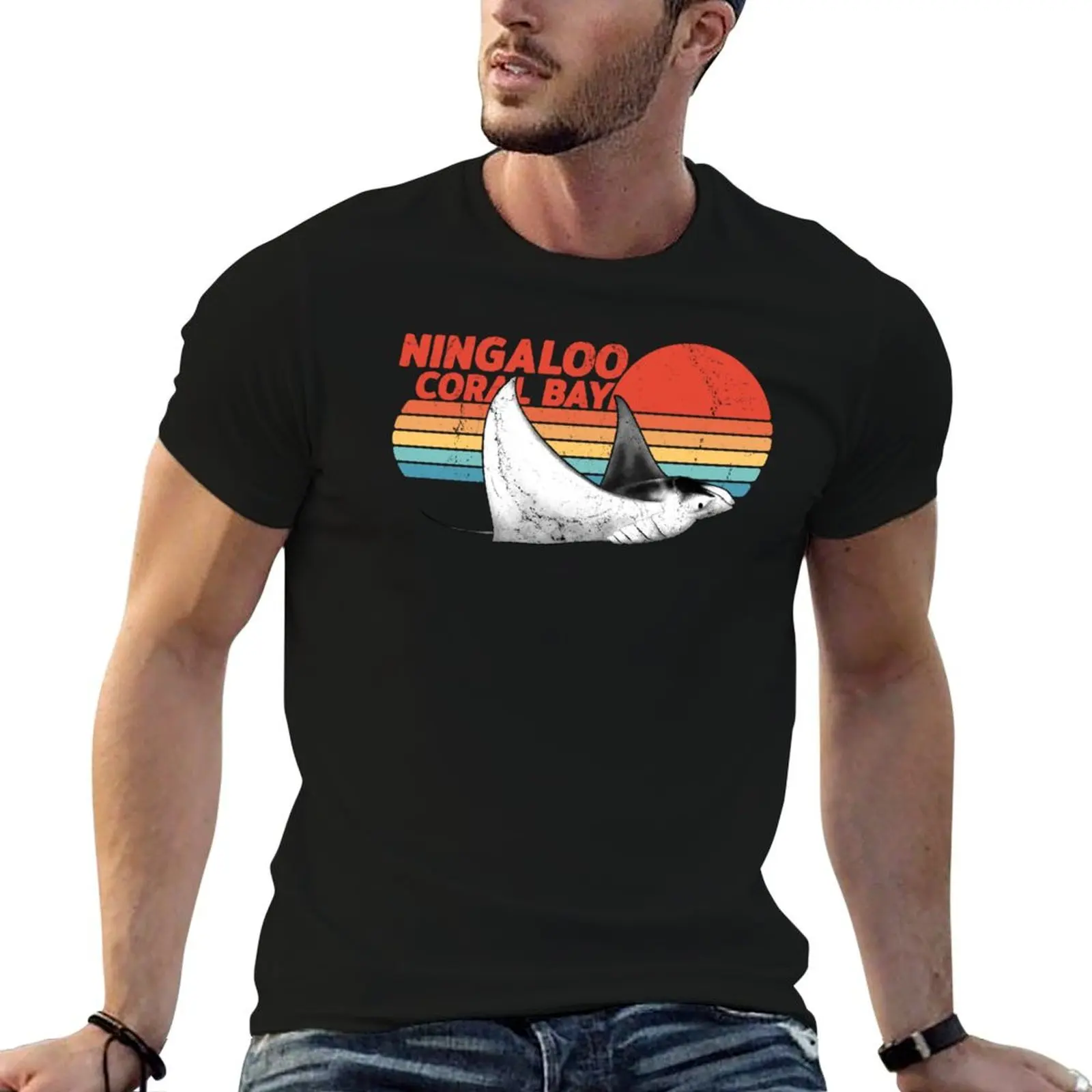 Manta Ray T-Shirt Trendy Pattern T-Shirt for Men