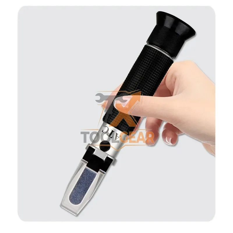 2026China*Factory* 4 in 1 Handheld Antifreeze Refractometer ATC Glycol Coolant Point Detector 1-1.4 Battery Acid